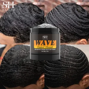 Edge Control Hair Gel Wavy Frizz Control Gelatin For Curly Hair Anti-Hair Loss Pomade Hair Styling Nourishing Wax For Hair Man