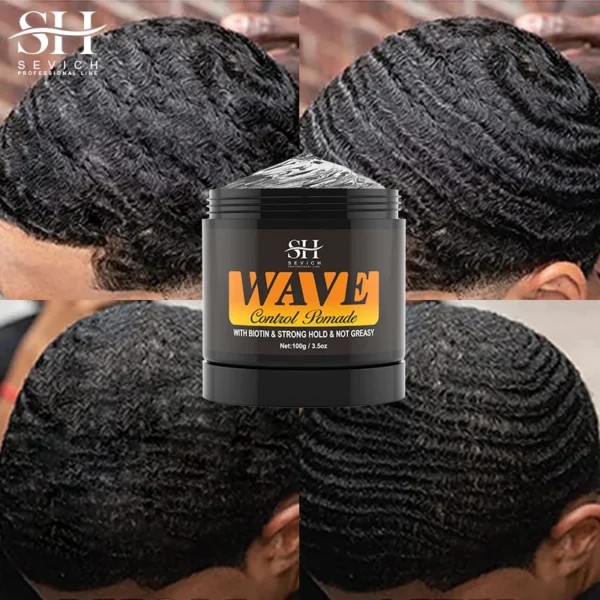 Edge Control Hair Gel Wavy Frizz Control Gelatin For Curly Hair Anti-Hair Loss Pomade Hair Styling Nourishing Wax For Hair Man