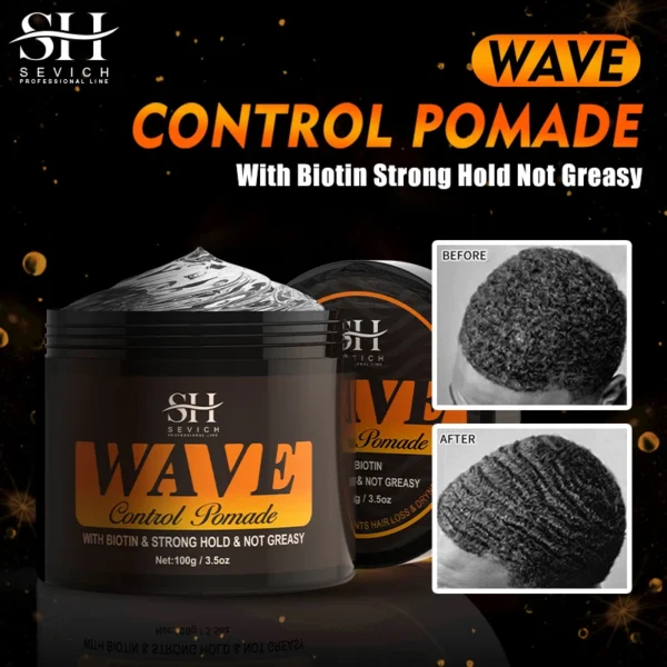 Edge Control Hair Gel Wavy Frizz Control Gelatin For Curly Hair Anti-Hair Loss Pomade Hair Styling Nourishing Wax For Hair Man - Image 5